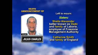 Julius Charles ~ Long Obituary