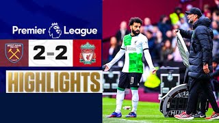 West Ham vs Liverpool (2-2) Goals & Highlights | Bowen, Antonio, Robertson Goals | Premier League