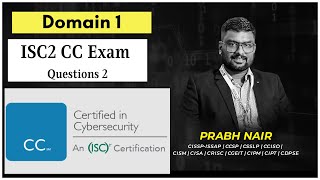 Get an Edge on Your ISC2 Domain 1 Part 2CC Certification: Best Practice Questions!