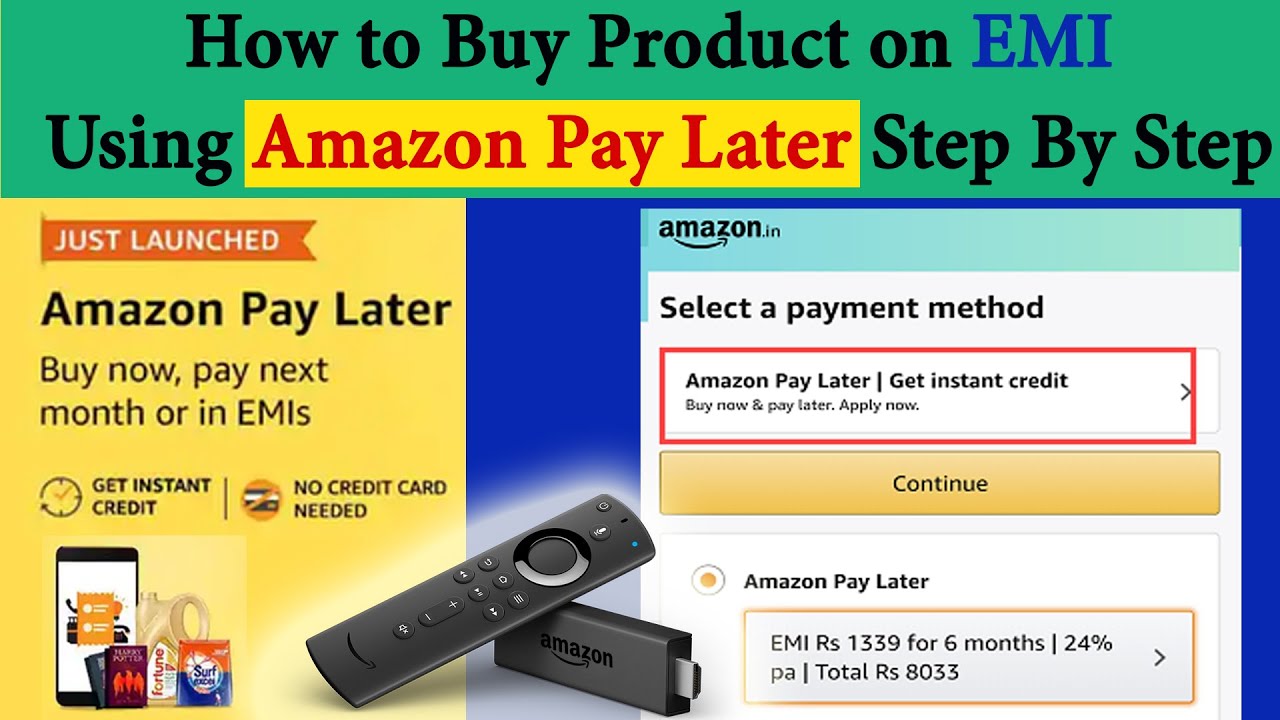 How To Buy Product On EMI Using Amazon Pay Later - Step By Step | Get ...