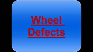 wheel defects