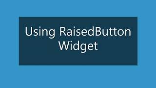 Outline Button in Flutter