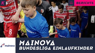 Als Mainova-Einlaufkind bei einem Bundesliga-Spiel | Eintracht Frankfurt - FC Augsburg