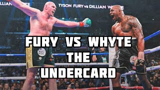 Tyson Fury vs Dillian Whyte | Undercard #boxing #furywhyte