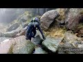 Grindsbrook Clough Scramble (right side exit) Kinder Scout (Whiteout Day)