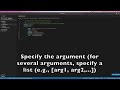 How to pass arguments to a Python script (Visual Studio Code)
