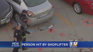Pedestrian Struck By Alleged Shoplifter