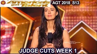 Carmen Lynch Stand Up Comedian Really FUNNY  America's Got Talent 2018 Judge Cuts 1 AGT
