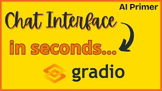 Chat UI in 5 lines of code 💬 ft. Gradio | Tech Primers