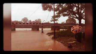 Itarsi New Yard road blocked due to heavy rain.