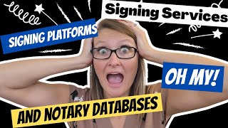 Differences Between Signing Services, Signing Platforms and Notary Databases