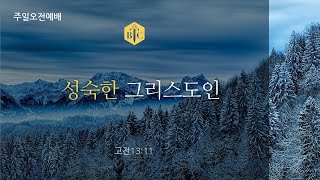 성숙한 그리스도인, 고전 13:11 | 241208