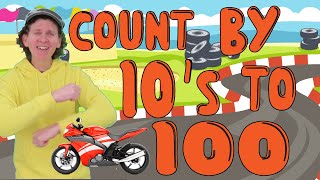 Count by 10's to 100 - Vehicles | Skip Counting Numbers | Dream English Kids