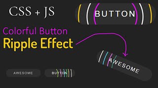 Colorful Button Ripple Effects | JavaScript