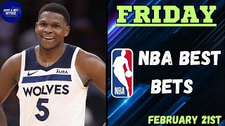 NBA Best Bets, Picks, \u0026 Predictions for Today, February 21st!