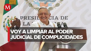 AMLO adelanta que presentará iniciativa de reforma al Poder Judicial