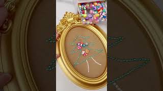 Make a DIY Christmas gift with diamond painting #shorts