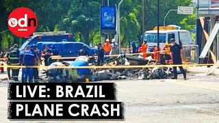 LIVE: Aftermath of Deadly Plane Crash in Sao Paulo, Brazil