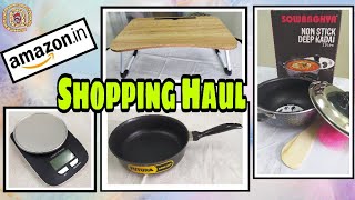 Hawkins Futura Curry Pan - Sowbhagya Kadai - Memeho Foldable table - Kitchen Scale - Amazon Haul