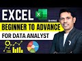 Excel Tutorial from Basic to Advanced for Data Analyst📊 | Learn excel in 2025