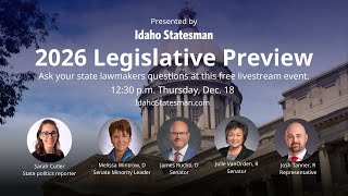 Livestream 2026 Idaho Legislature Preview