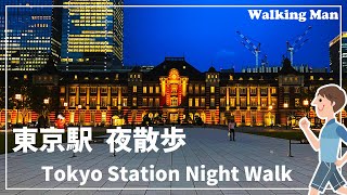 Tokyo Station Night Walk  東京駅 夜散歩【4K】