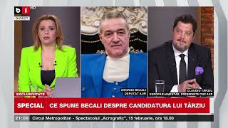 SPECIAL B1, CIURLIN. TÂRZIU ANUNȚĂ ÎN DIRECT DACĂ VA CANDIDA/BECALI INTERVINE ÎNTRE SIMION ȘI TÂRZIU