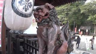 30秒の心象風景10249・参拝客を迎える～吉備津彦神社狛犬～