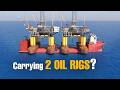 How Oil Rigs are Transported by Semi-submersible Vessel