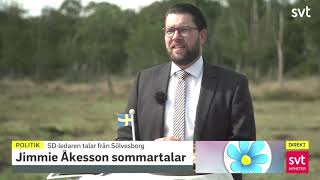 Jimmie Åkessons sommartal