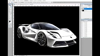 photoshopで車の写真をイラストに変えます。part41   CG  合成写真　写真加工　インスタグラム　 イラストレーター　フォトショップ　　photoshop　コンピューターグラフィックス