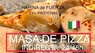 🍕MASA DE PIZZA 🇮🇹 68% INDIRECTA (24/48H)1KG HARINA(330W) 680ML AGUA, 3GR L.F, 25ML ACEITE, 25 SAL