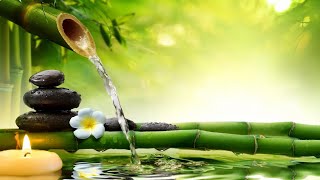 Bamboo Water Fountain + Tibetan Bowls White Noise for Sleep, Studying, Meditation, Yoga 12 Hours