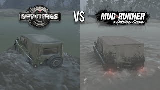 Spintires vs Mudrunner | The comparison