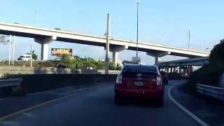 Golden Glades Interchange: FL 826 northbound to Interstate 95 northbound