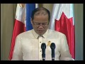 pnoy press statement 11 10 2012