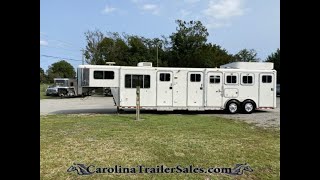 2000 Sooner 3 Horse Trailer, 1 Owner, 12' LQ, Dinette, Vanity, Mid \u0026 Side Tack, Hay Rack 🐎🐎🐎