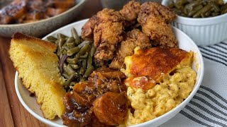 SOUL FOOD THE RIGHT WAY! Buttermilk Fried Chicken | Mac & Cheese | Candied Yams Recipe