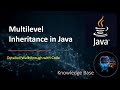 Multilevel Inheritance in Java: Step-by-Step Guide with Example #inheritance #java
