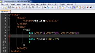 PHP & MySQL Tutorial 28 For Loop YouTube