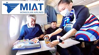 Inside MIAT Mongolian Airlines Business Class, longhaul on their B767-300