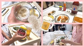 집콕야식 VLOG / 후추맥주🍻