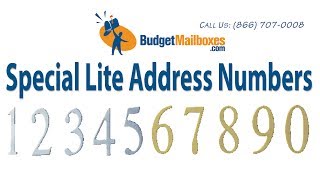 Budget Mailboxes | Special Lite Address Numbers