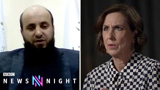 Syrians would rather die than accept aid via Assad-held areas, says Idlib minister - BBC Newsnight