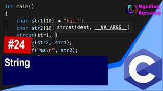 Belajar bahasa C | String | Ngoding Bersama