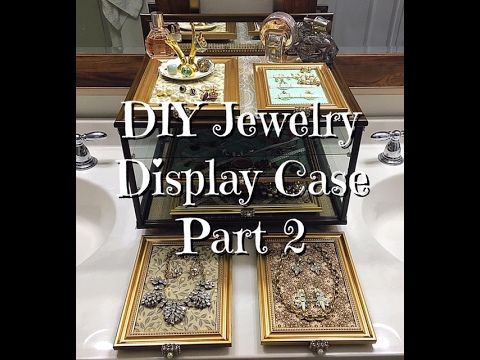 Part 2 DIY Dollar Tree Jewelry Display Case how-to Part 2 DIY Dollar Tree Jewelry Display Case how-to