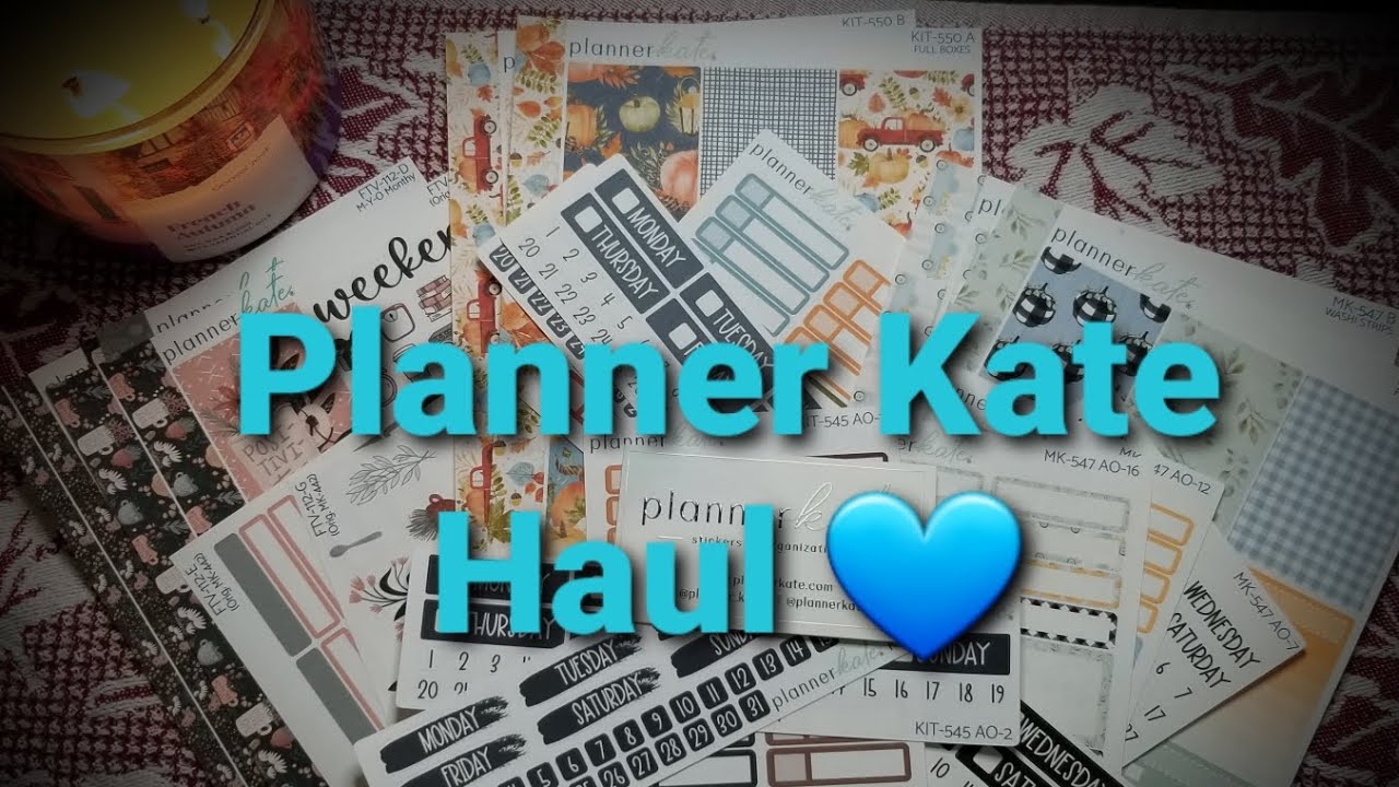 Planner Kate Haul Youtube