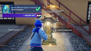 Search Typhoon Blade Stands or Elemental Chest Fortnite