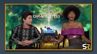 Ghostbusters Afterlife | Celeste O’Connor \u0026 Logan Kim Interview