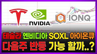 테슬라 엔비디아 SOXL 아이온큐 다음주 반등 가능 할까..? (리게티컴퓨팅,애플,조비에비에이션,코인베이스,아마존닷컴,메타,마이크로스트레티지)